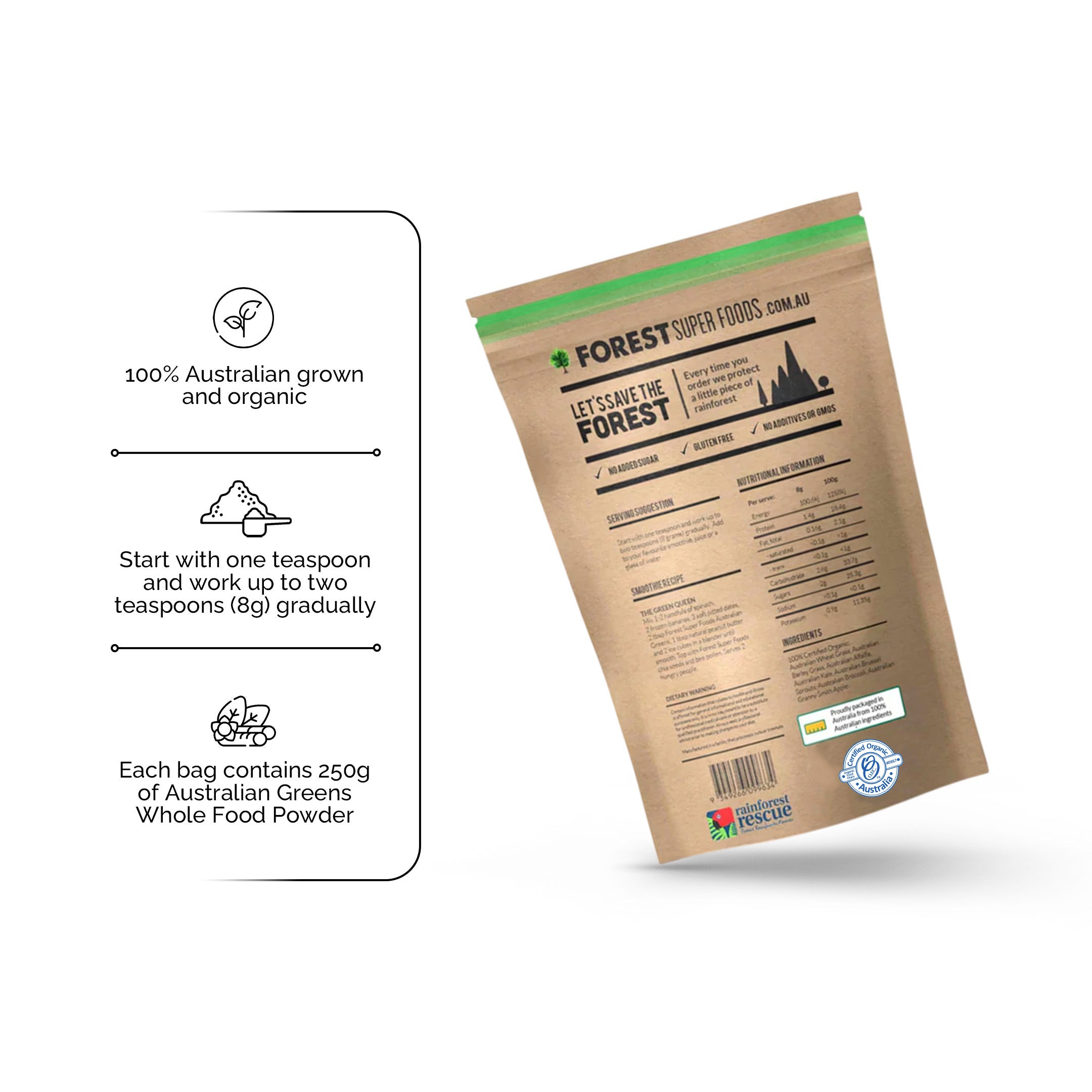 Australian Greens Whole Food Capsules