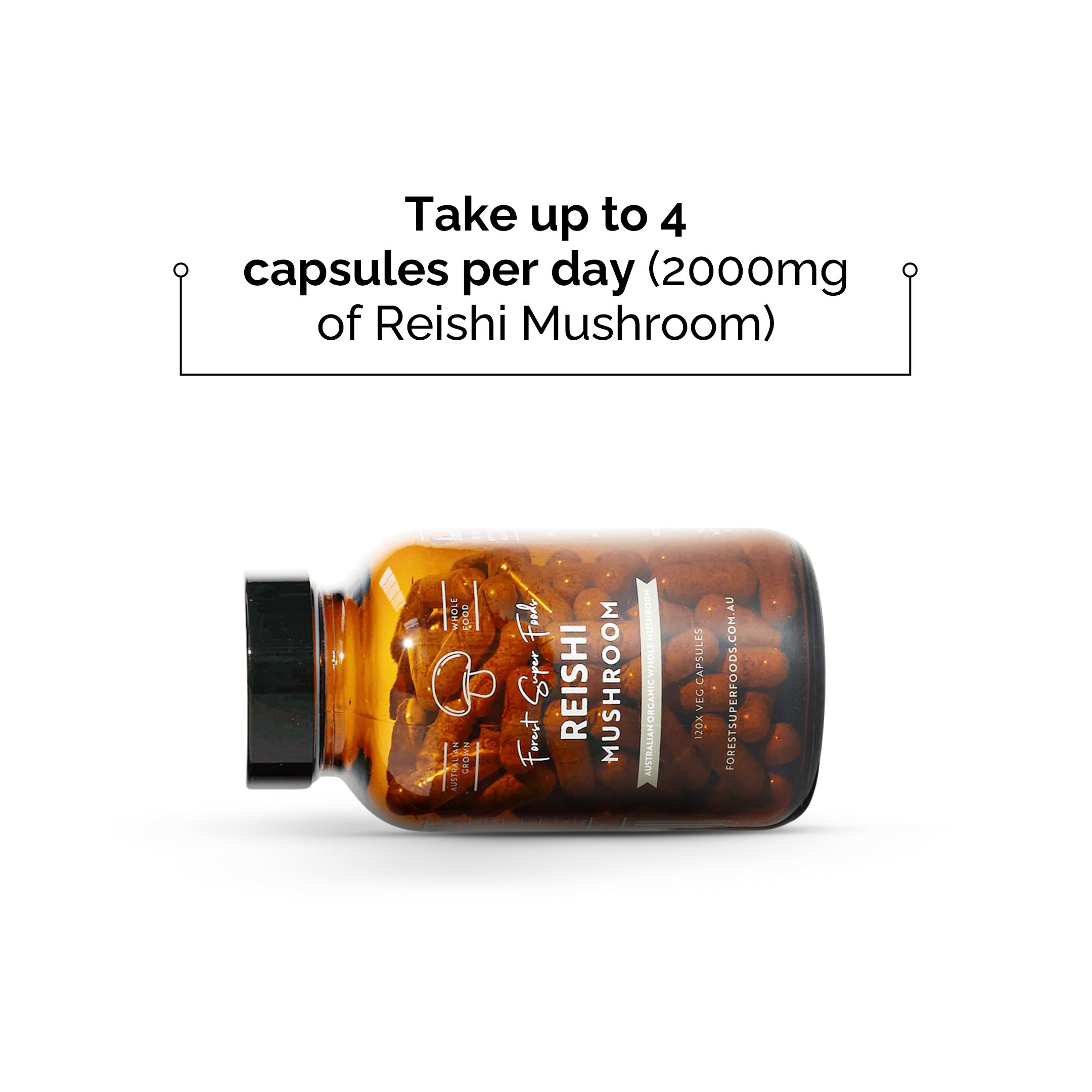 Australian Grown Reishi Mushroom Capsules