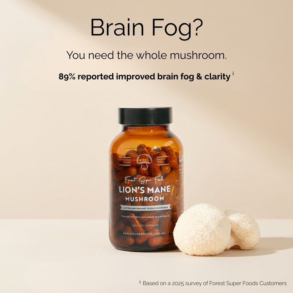 Australian Grown Lions Mane Mushroom Capsules
