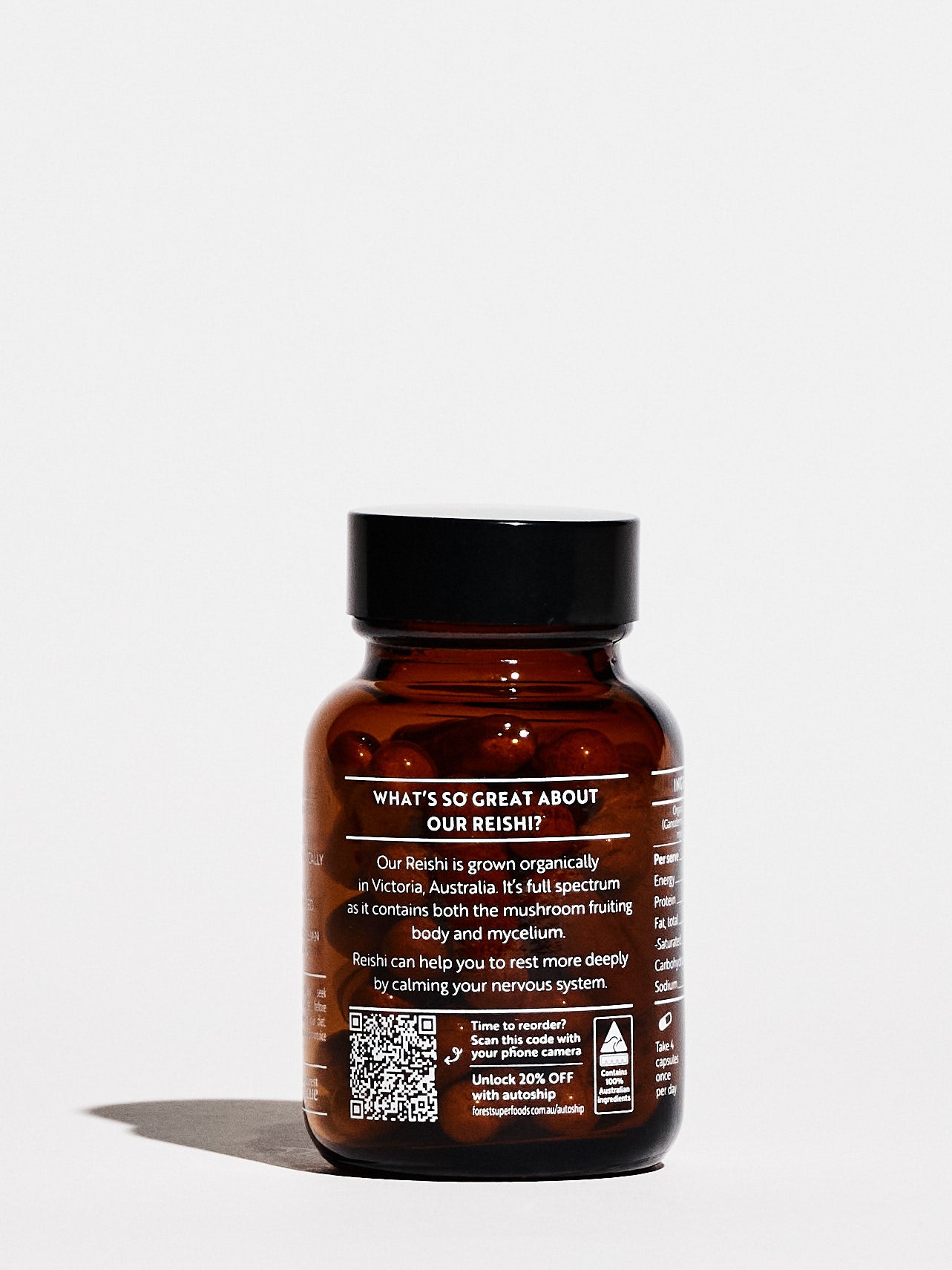 Mini Australian Grown Reishi Mushroom Capsules