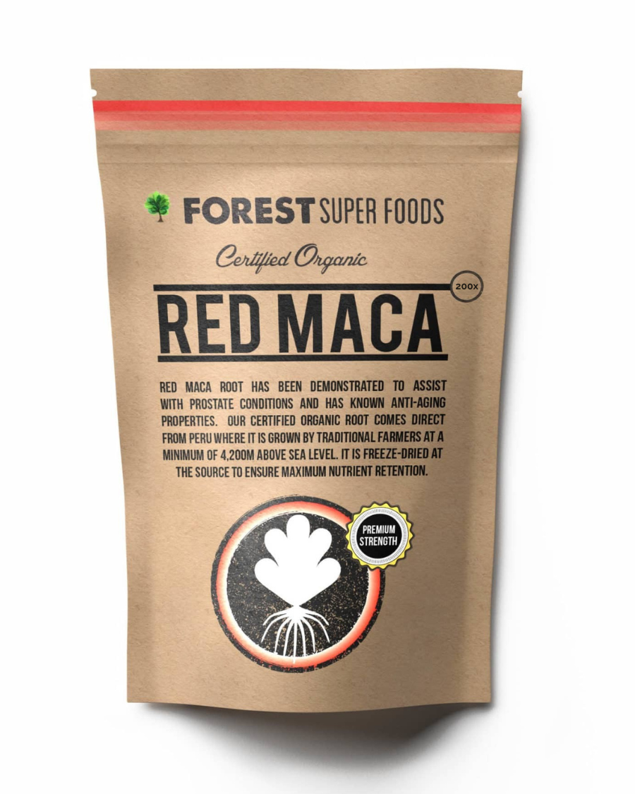 Certified Organic Red Maca Root Capsules