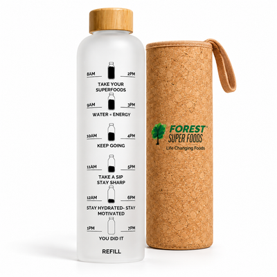 1L Hydration Glass Bottle