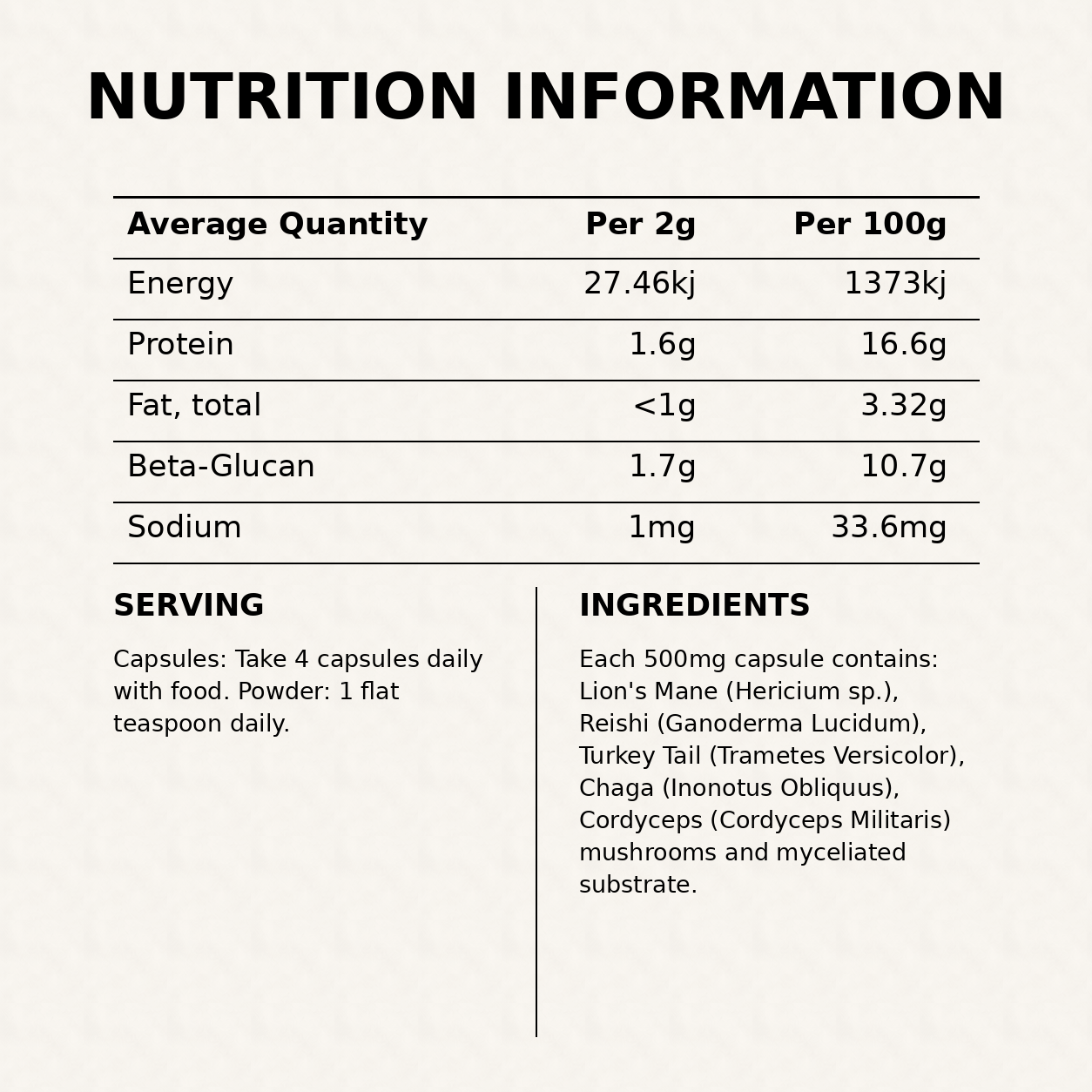 Forest Mushroom Blend Powder